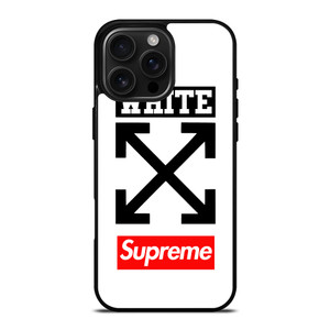 OFF WHITE SUPREME LOGO iPhone 16 Pro Max Case Cover OFF WHITE SUPREME LOGO iPhone 16 Pro Max Case Cover