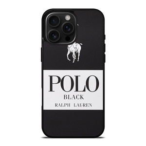 POLO RALPH LAUREN BLACK iPhone 16 Pro Max Case Cover