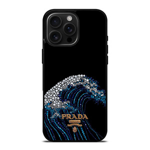 PRADA LOGO DIAMOND WAVE iPhone 16 Pro Max Case Cover PRADA LOGO DIAMOND WAVE iPhone 16 Pro Max Case Cover