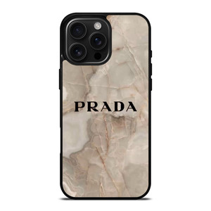 PRADA LOGO ICON ON MARBLE iPhone 16 Pro Max Case Cover