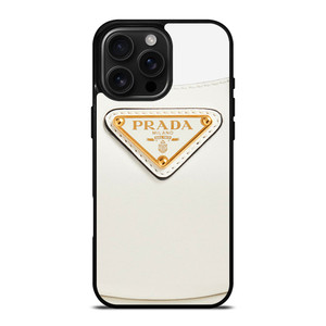 PRADA MILANO LOGO WHITE iPhone 16 Pro Max Case Cover PRADA MILANO LOGO WHITE iPhone 16 Pro Max Case Cover