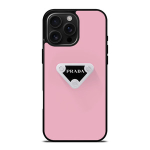 PRADA MILANO PINK LOGO iPhone 16 Pro Max Case Cover