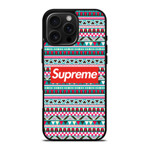 SUPREME AZTEC PATTERN iPhone 16 Pro Max Case Cover