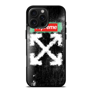 SUPREME OFF WHITE iPhone 16 Pro Max Case Cover SUPREME OFF WHITE iPhone 16 Pro Max Case Cover