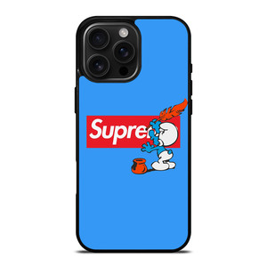 SUPREME X THE SMURFS iPhone 16 Pro Max Case Cover SUPREME X THE SMURFS iPhone 16 Pro Max Case Cover
