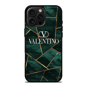 VALENTINO LOGO GREEN MARBLE iPhone 16 Pro Max Case Cover VALENTINO LOGO GREEN MARBLE iPhone 16 Pro Max Case Cover