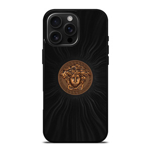 VERSACE LOGO EMBLEM GOLD BLACK ICON iPhone 16 Pro Max Case Cover VERSACE LOGO EMBLEM GOLD BLACK ICON iPhone 16 Pro Max Case Cover