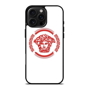 VERSACE LOGO RED EMBROIDERY ICON iPhone 16 Pro Max Case Cover VERSACE LOGO RED EMBROIDERY ICON iPhone 16 Pro Max Case Cover