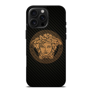 VERSACE WOOD AND CARBON LOGO iPhone 16 Pro Max Case Cover VERSACE WOOD AND CARBON LOGO iPhone 16 Pro Max Case Cover