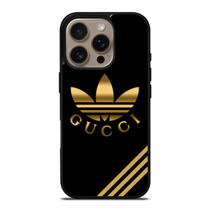 ADIDAS X GUCCI GOLD iPhone 16 Pro Case Cover ADIDAS X GUCCI GOLD iPhone 16 Pro Case Cover