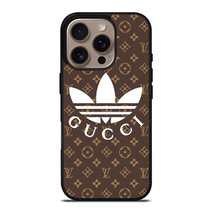 ADIDAS X GUCCI X LOUIS VUITTON PATTERN iPhone 16 Pro Case Cover