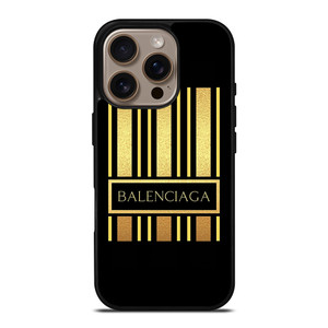 BALENCIAGA GOLD LOGO iPhone 16 Pro Case Cover BALENCIAGA GOLD LOGO iPhone 16 Pro Case Cover