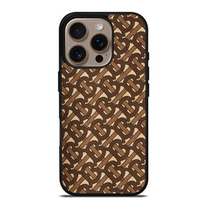 BROWN BURBERRY LOGO PATTERN EMBLEM iPhone 16 Pro Case Cover BROWN BURBERRY LOGO PATTERN EMBLEM iPhone 16 Pro Case Cover