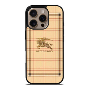 BURBERRY LOGO PATTERN ICON iPhone 16 Pro Case Cover