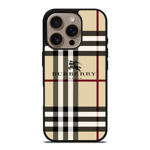 BURBERRY LOGO PATTERN iPhone 16 Pro Case Cover