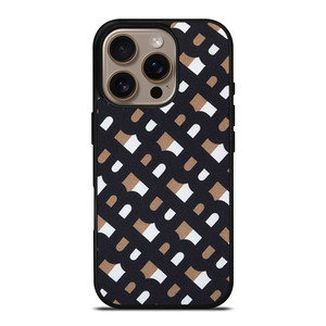 BURBERRY LONDON LOGO FABRIC PATTERN iPhone 16 Pro Case Cover BURBERRY LONDON LOGO FABRIC PATTERN iPhone 16 Pro Case Cover