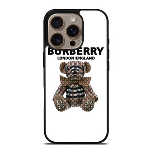 BURBERRY LONDONG ENGLAND BEAR iPhone 16 Pro Case Cover BURBERRY LONDONG ENGLAND BEAR iPhone 16 Pro Case Cover