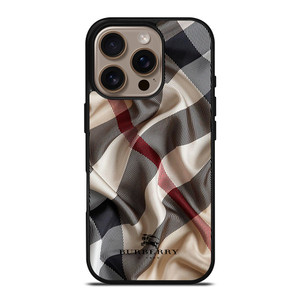 BURBERRY PATTERN SCARF FABRIC iPhone 16 Pro Case Cover