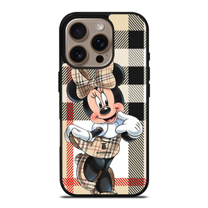 BURBERRY X MINNIE MOUSE DISNEY iPhone 16 Pro Case Cover BURBERRY X MINNIE MOUSE DISNEY iPhone 16 Pro Case Cover