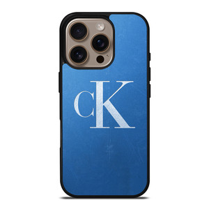 CALVIN KLEIN CK LOGO BLUE iPhone 16 Pro Case Cover