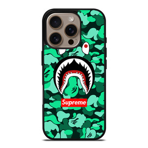 CAMO BATHING APE SUPREME GREEN iPhone 16 Pro Case Cover CAMO BATHING APE SUPREME GREEN iPhone 16 Pro Case Cover