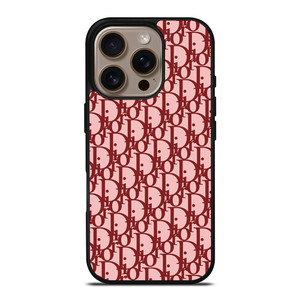 CHRISTIAN DIOR RED CHRISTIAN DIOR PARIS MONOGRAM iPhone 16 Pro Case Cover CHRISTIAN DIOR RED CHRISTIAN DIOR PARIS MONOGRAM iPhone 16 Pro Case Cover