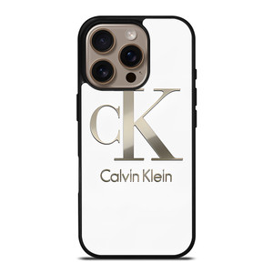 CLAVIN KLEIN CK LOGO SILVER iPhone 16 Pro Case Cover CLAVIN KLEIN CK LOGO SILVER iPhone 16 Pro Case Cover