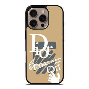 DIOR NIKE SUPREME OFF WHITE LOGO iPhone 16 Pro Case Cover DIOR NIKE SUPREME OFF WHITE LOGO iPhone 16 Pro Case Cover