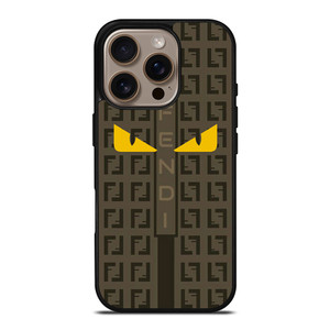 FENDI PARIS EYES PATTERN iPhone 16 Pro Case Cover FENDI PARIS EYES PATTERN iPhone 16 Pro Case Cover