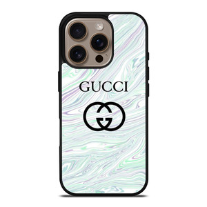 GUCCI LOGO EMBLEM ON BLUE LIQUID iPhone 16 Pro Case Cover GUCCI LOGO EMBLEM ON BLUE LIQUID iPhone 16 Pro Case Cover