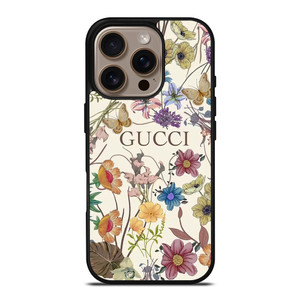 GUCCI LOGO FASHION FLOWERS iPhone 16 Pro Case Cover