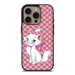 GUCCI LOGO PATTERN ARISTOCAT MARIE DISNEY iPhone 16 Pro Case Cover