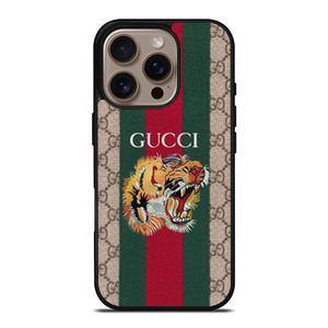 GUCCI LOGO TIGER HEAD ICON iPhone 16 Pro Case Cover