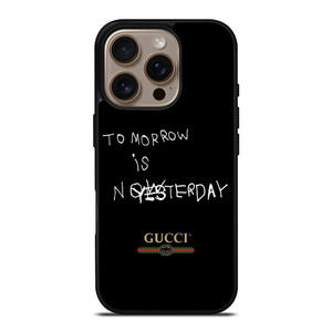 GUCCI LOGO TOMORROW IS NOW iPhone 16 Pro Case Cover