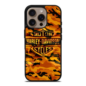 HARLEY DAVIDSON CAMO ORANGE iPhone 16 Pro Case Cover HARLEY DAVIDSON CAMO ORANGE iPhone 16 Pro Case Cover