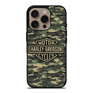 HARLEY DAVIDSON MOTORCYCLES LOGO COMPANY CAMO iPhone 16 Pro Case Cover HARLEY DAVIDSON MOTORCYCLES LOGO COMPANY CAMO iPhone 16 Pro Case Cover