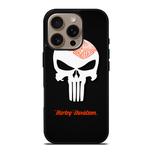 HARLEY DAVIDSON THE PUNISHER LOGO iPhone 16 Pro Case Cover HARLEY DAVIDSON THE PUNISHER LOGO iPhone 16 Pro Case Cover