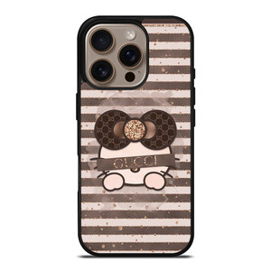 HELLO KITTY BROWN X GUCCI iPhone 16 Pro Case Cover HELLO KITTY BROWN X GUCCI iPhone 16 Pro Case Cover