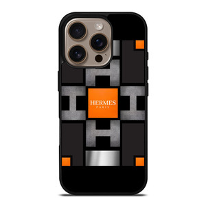 HERMES PARIS LOGO LUXURY ICON iPhone 16 Pro Case Cover