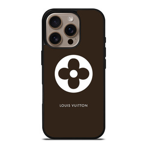 LOUIS VUITTON FLOWER LOGO BROWN iPhone 16 Pro Case Cover LOUIS VUITTON FLOWER LOGO BROWN iPhone 16 Pro Case Cover