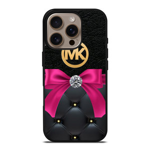 MICHAEL KORS MK LOGO PINK RIBBON iPhone 16 Pro Case Cover MICHAEL KORS MK LOGO PINK RIBBON iPhone 16 Pro Case Cover