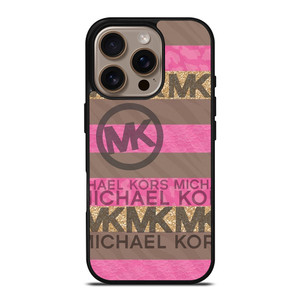 MICHAEL KORS PINK STRIP LOGO iPhone 16 Pro Case Cover MICHAEL KORS PINK STRIP LOGO iPhone 16 Pro Case Cover