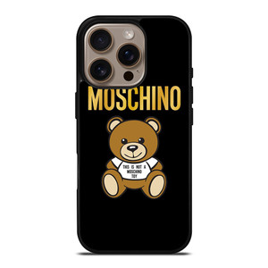 MOSCHINO BEAR LOGO iPhone 16 Pro Case Cover MOSCHINO BEAR LOGO iPhone 16 Pro Case Cover