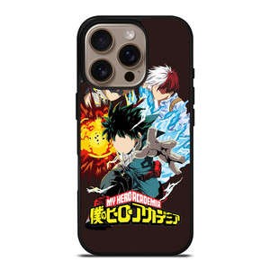 MY HERO ACADEMIA DEKU TODOROKI AND BAKUGOU iPhone 16 Pro Case Cover MY HERO ACADEMIA DEKU TODOROKI AND BAKUGOU iPhone 16 Pro Case Cover