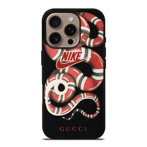 NIKE x GUCCI SNAKE LOGO ICON iPhone 16 Pro Case Cover NIKE x GUCCI SNAKE LOGO ICON iPhone 16 Pro Case Cover