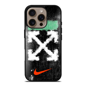 OFF WHITE NIKE LOGO iPhone 16 Pro Case Cover