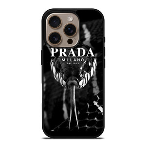 PRADA MILANO DAL 1913 ICON SNAKE iPhone 16 Pro Case Cover PRADA MILANO DAL 1913 ICON SNAKE iPhone 16 Pro Case Cover
