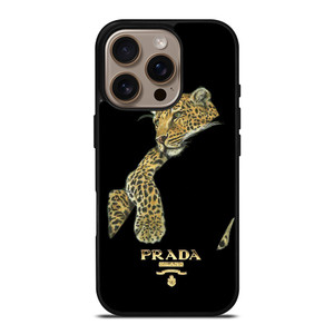 PRADA MILANO LEOPARD iPhone 16 Pro Case Cover PRADA MILANO LEOPARD iPhone 16 Pro Case Cover