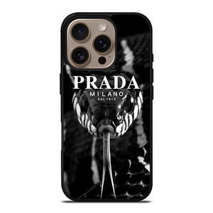 PRADA MILANO SNAKE iPhone 16 Pro Case Cover PRADA MILANO SNAKE iPhone 16 Pro Case Cover
