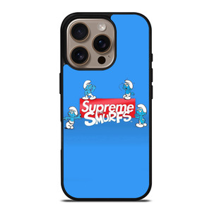 SUPREME AND THE SMURFS iPhone 16 Pro Case Cover SUPREME AND THE SMURFS iPhone 16 Pro Case Cover